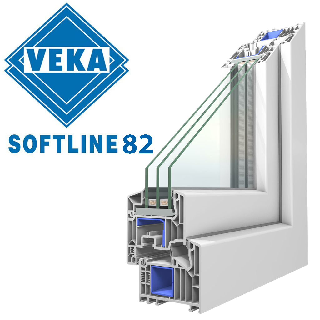 Энергоэффективное окно из профиля  VEKA SL82