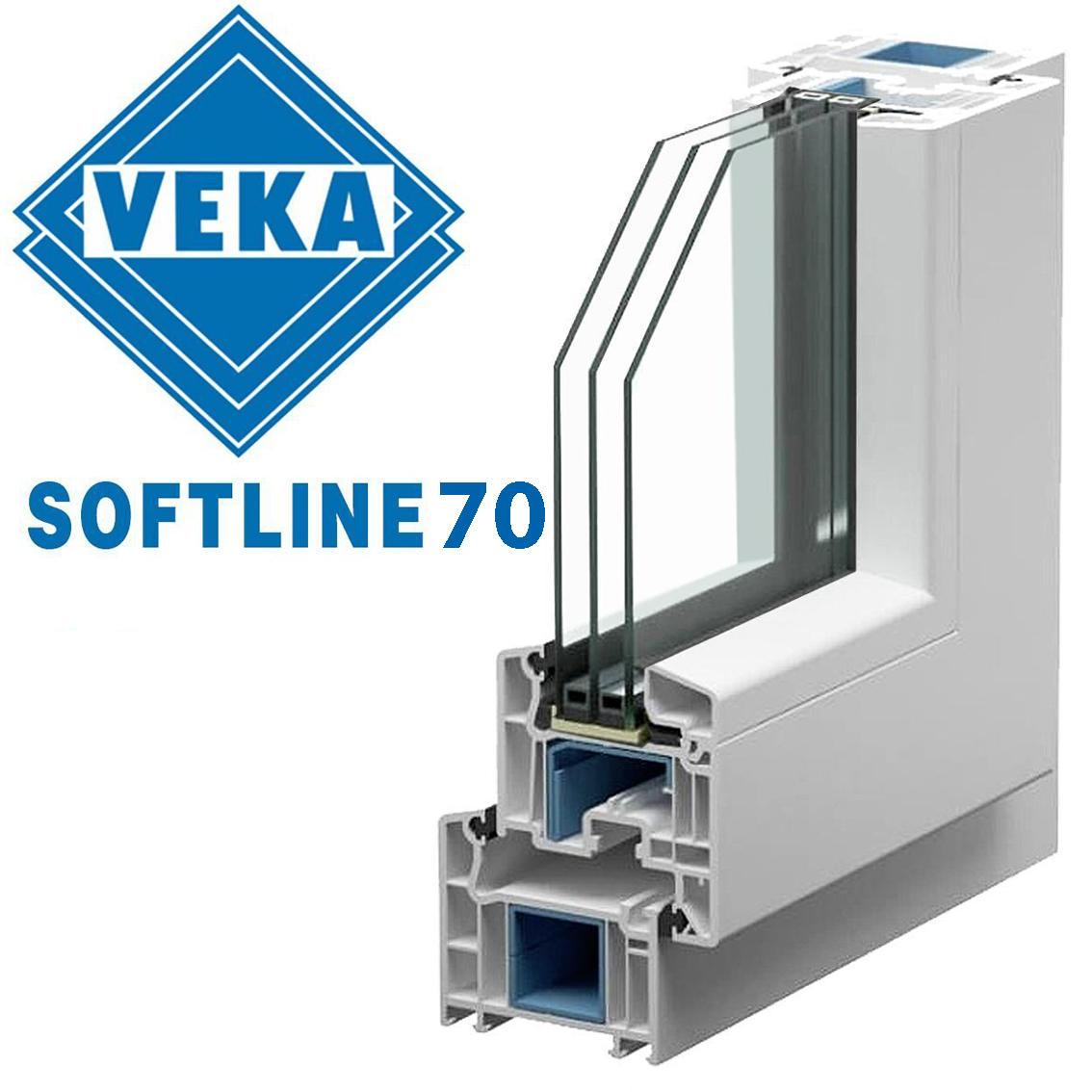 ТеплоКомфортное окно из профиля  VEKA SL70